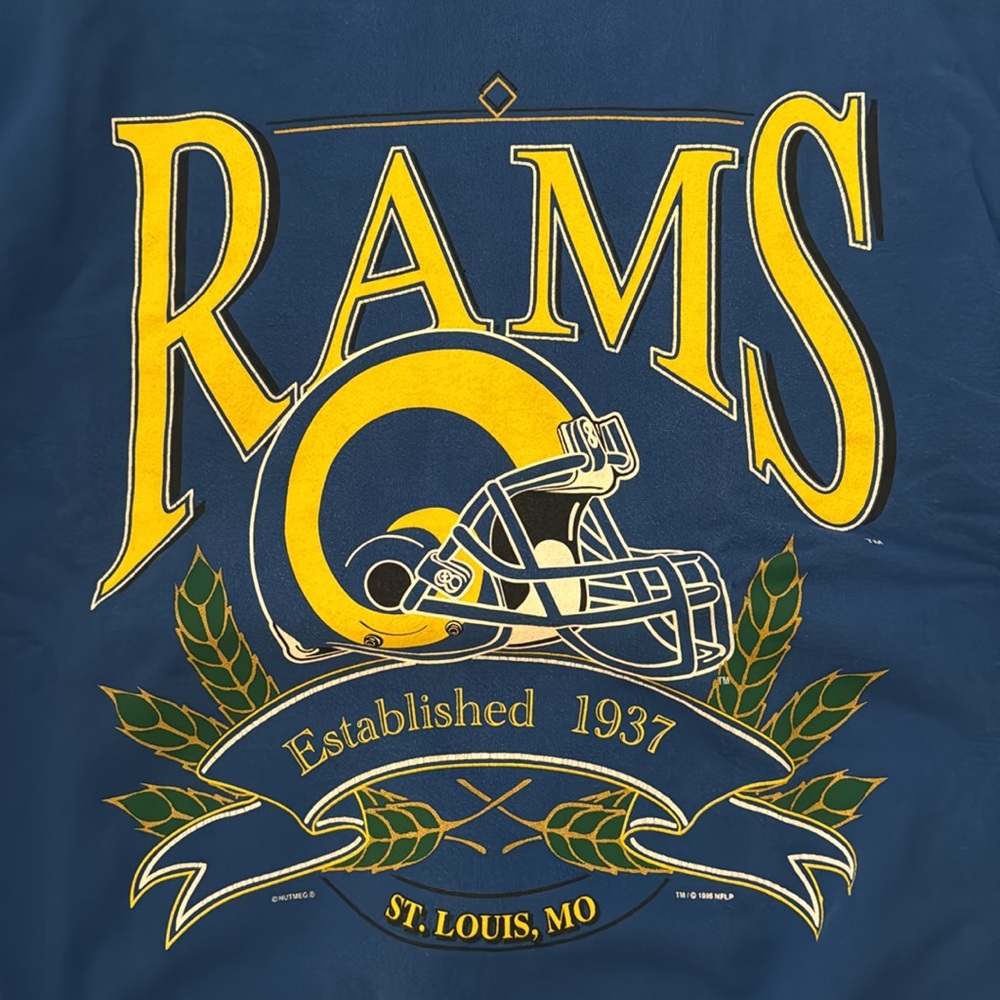 VINTAGE RAMS SWEATSHIRT! Size M! - Picture 2 of 4